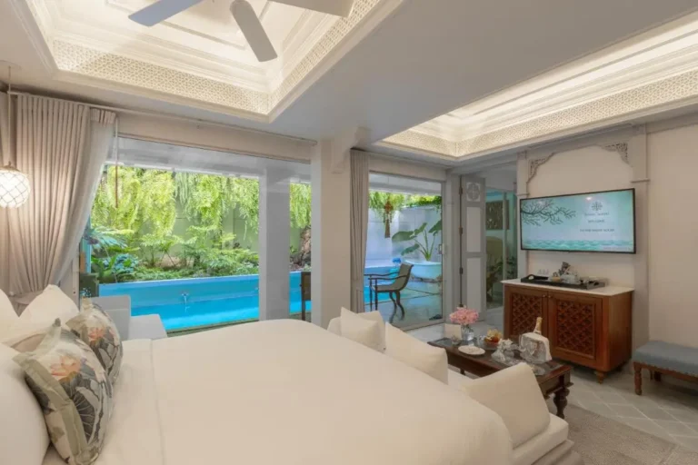 Charming Bedroom with Direct Access to Private Outdoor Pool in Phra Sing Chiang Mai