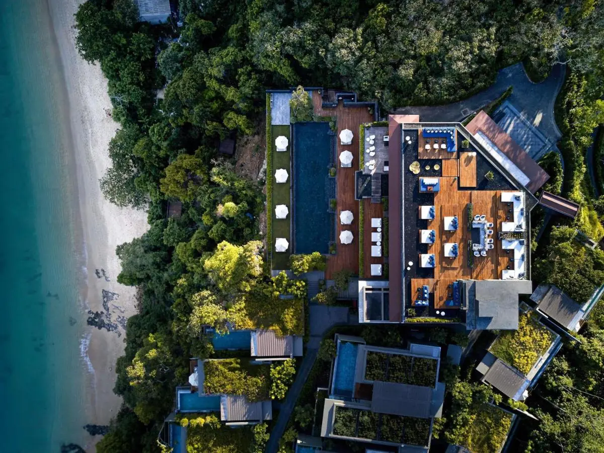 Phuket Province Coastal Property with Outdoor Pools, Private Villas, and Green Roof Terraces at Panwa Beach