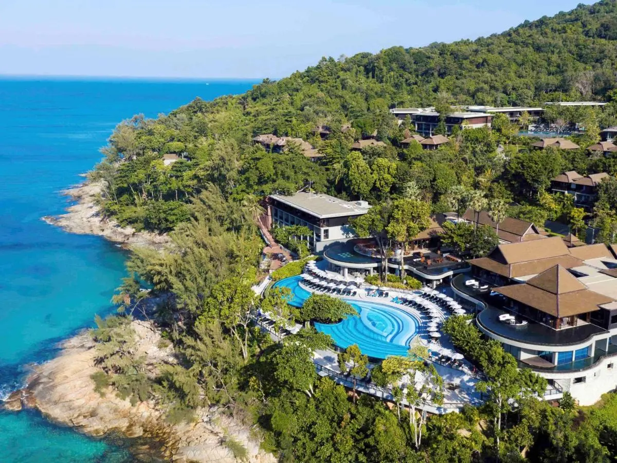 Coastal Resort with Irregular Outdoor Pool and Ocean Views at Nai Thon Beach