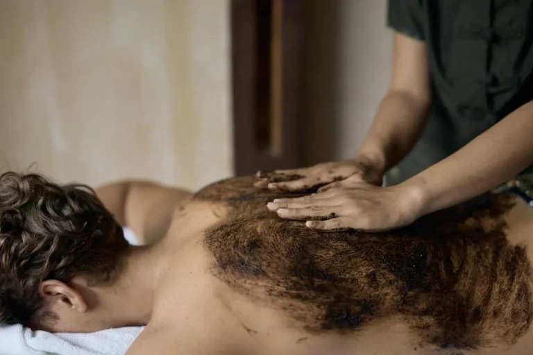 Exfoliating Back Treatment with Granular Scrub at Patong Beach Spa Setting