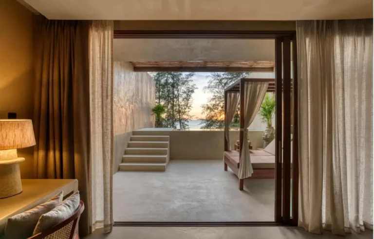 Indoor-Outdoor Living Space with Terrace Overlooking Water at Kamala Beach
