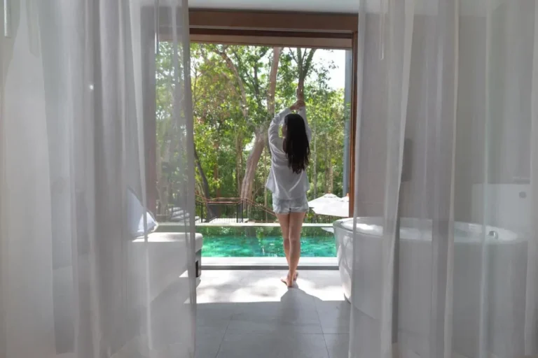 Indoor-Outdoor Pool and Spa Area with Forest View Near Patong Beach