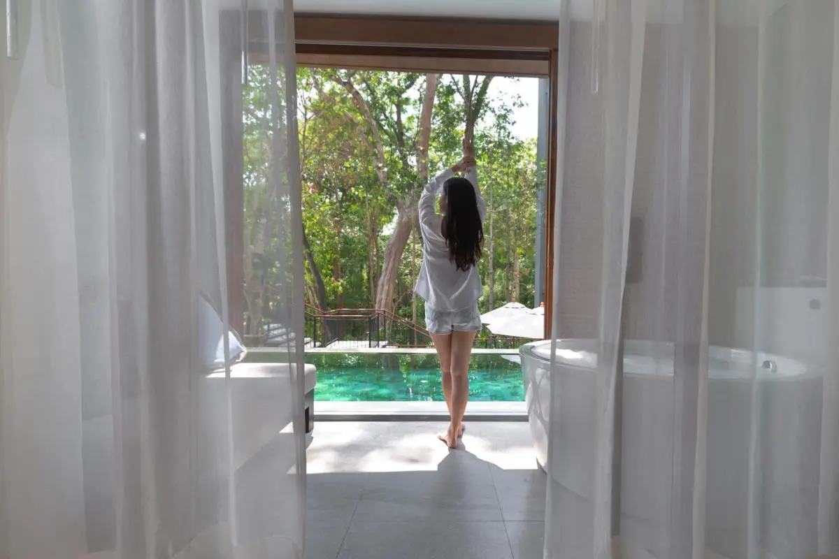 Indoor-Outdoor Pool and Spa Area with Forest View Near Patong Beach