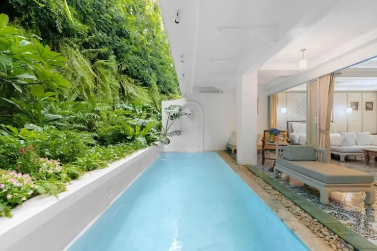 Indoor Pool Area with Vertical Garden and Lounge in Phra Sing Chiang Mai