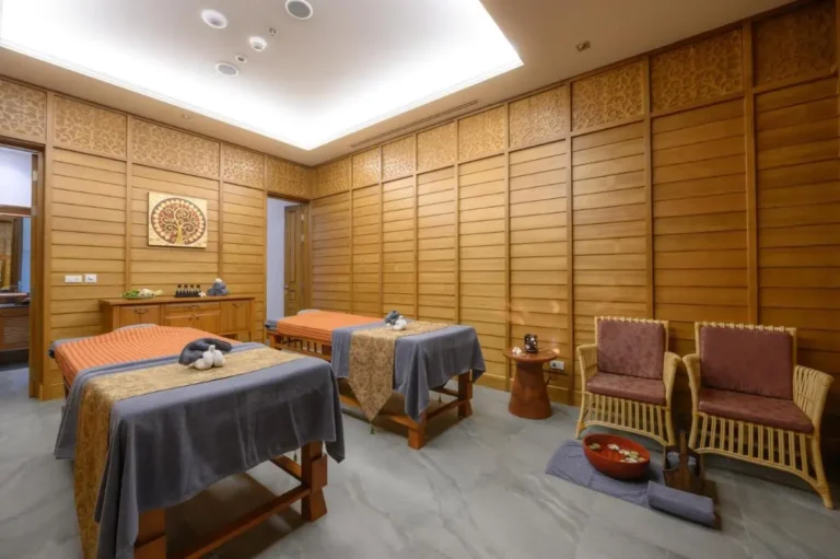 Indoor Spa Treatment Room with Massage Tables and Foot Soak in Chang Khlan Chiang Mai