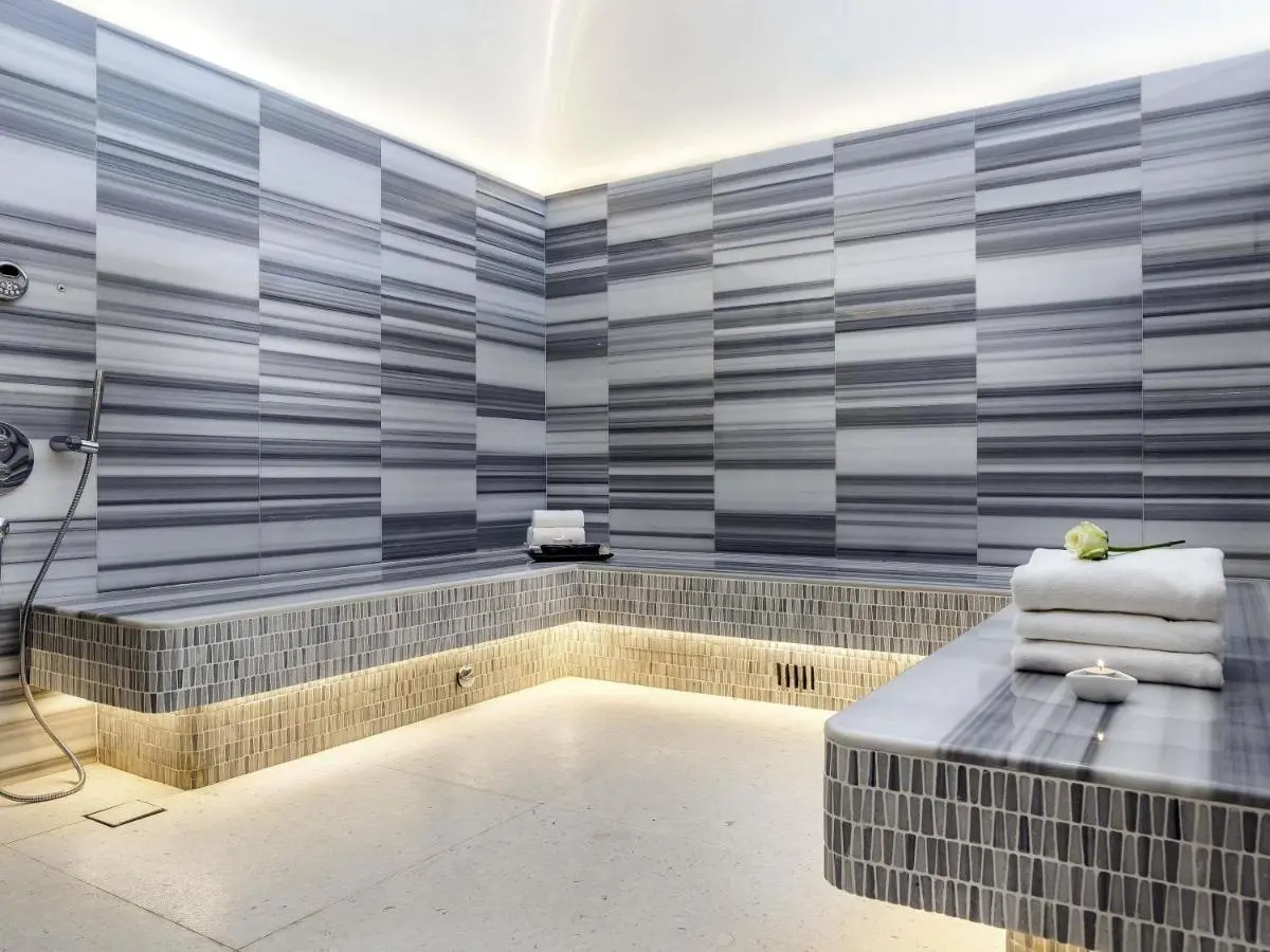 Indoor Wellness Facility with Steam Room and Relaxing Ambiance in Ratchathewi Bangkok