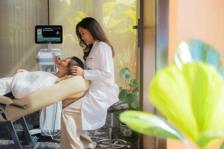 Indoor Wellness Room Featuring Facial Treatment with Advanced Equipment Near Panwa Beach