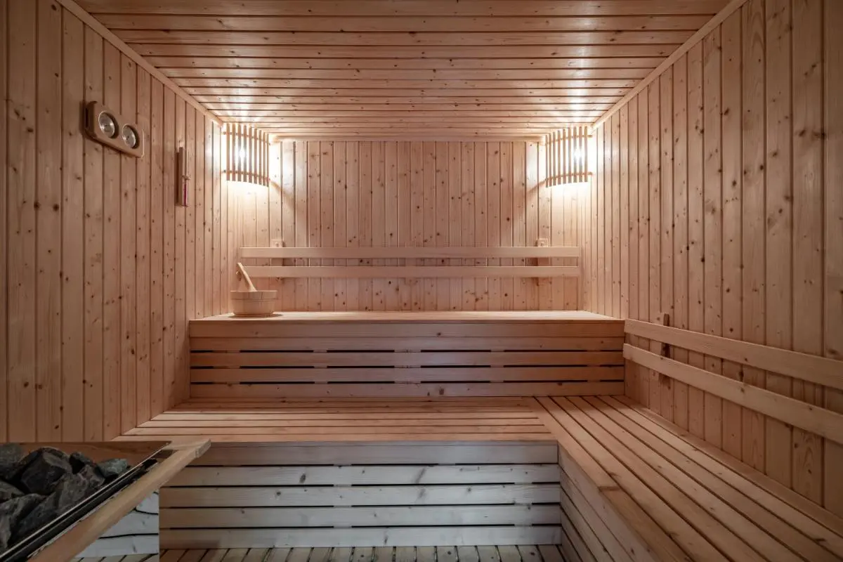 Bella Nara Hotel Chiang Mai Interior View of a Traditional Wooden Sauna Room in Chang Phueak Chiang Mai