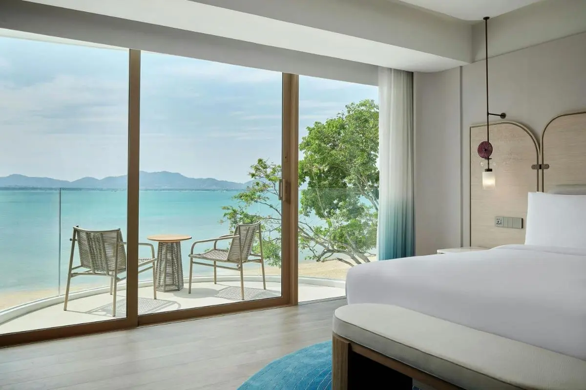 Modern Coastal Room with Balcony Overlooking Panwa Beach and Ocean Views