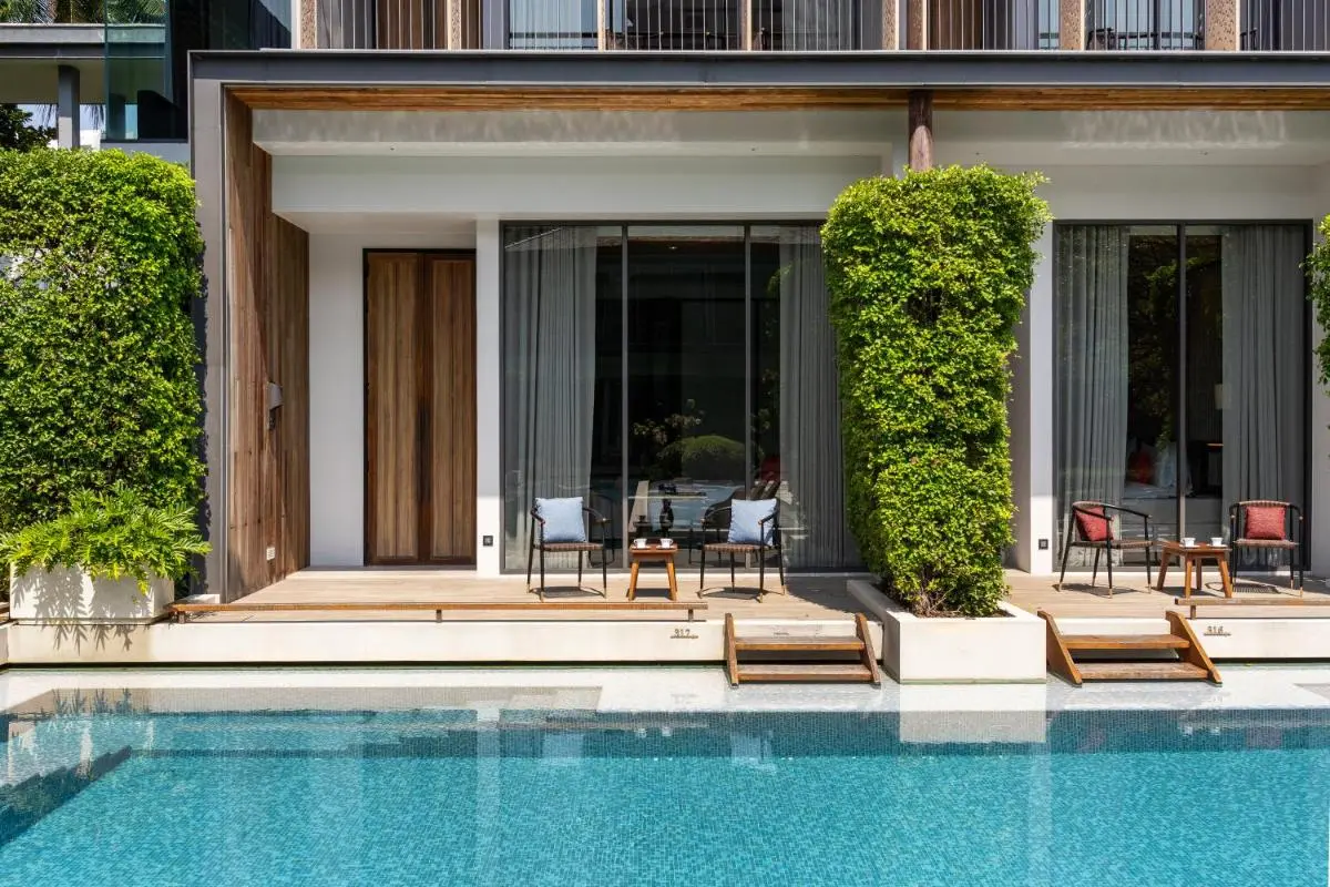 Modern Ground-Floor Units with Private Pools and Outdoor Seating in Sathorn Bangkok