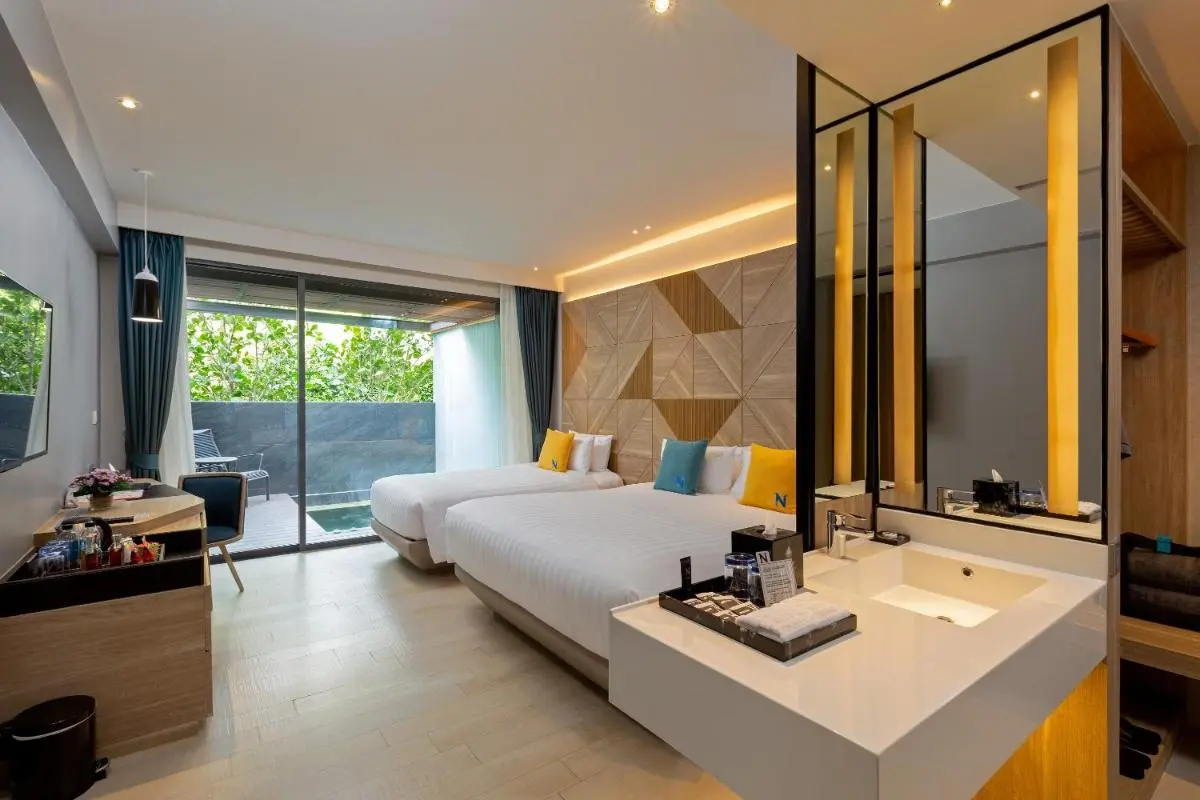 Modern Hotel Room with Private Plunge Pool and Contemporary Interior Design at Patong Beach