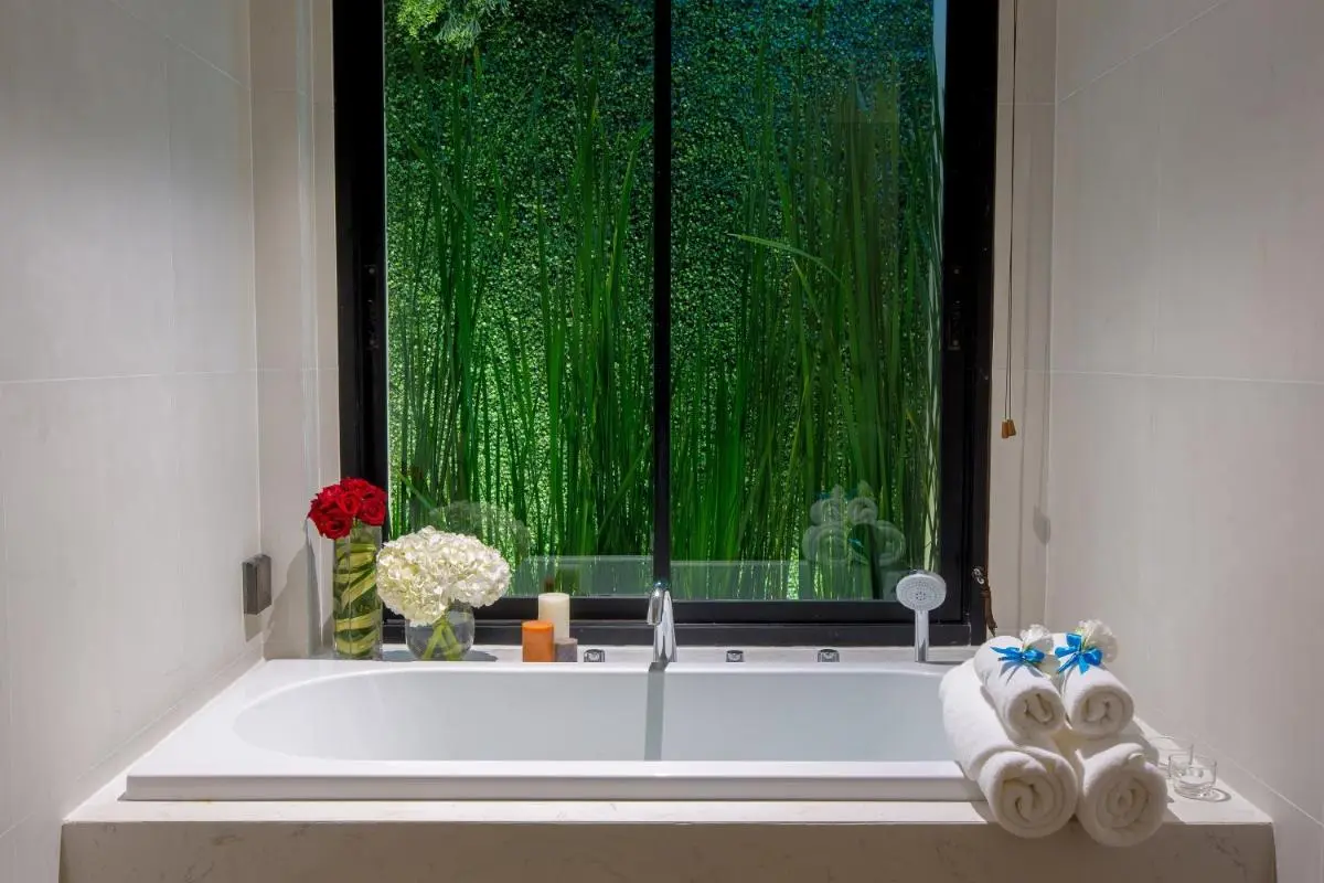 Wintree City Resort Chiang Mai Modern Indoor Bathtub with Natural Greenery View in Chang Phueak Chiang Mai
