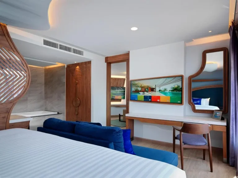 Modern Interior Hotel Suite Featuring Bathtub and Contemporary Furnishings in Phuket Town