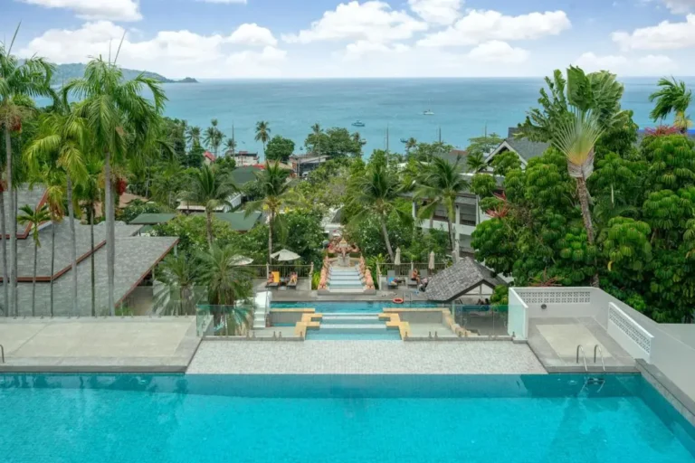 Multi-Level Infinity Pool Complex with Ocean Views and Tropical Landscaping at Patong Beach