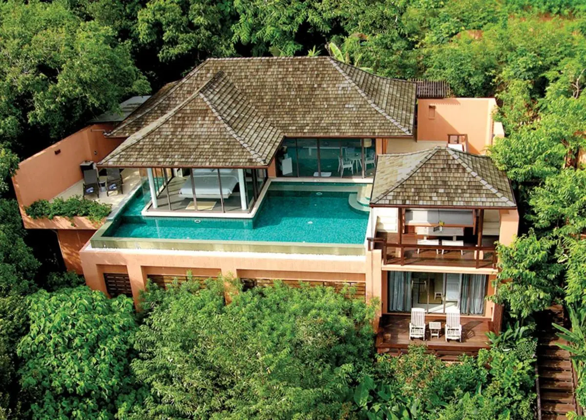 Multi-Level Residential Home with Elevated Pool and Tropical Surroundings at Panwa Beach