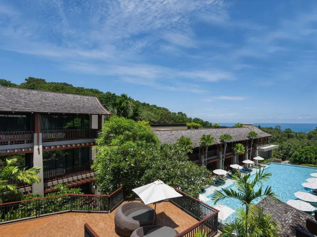 Avista Hideaway Phuket Patong - MGallery Outdoor Swimming Pool and Relaxation Area with Ocean View Near Patong Beach