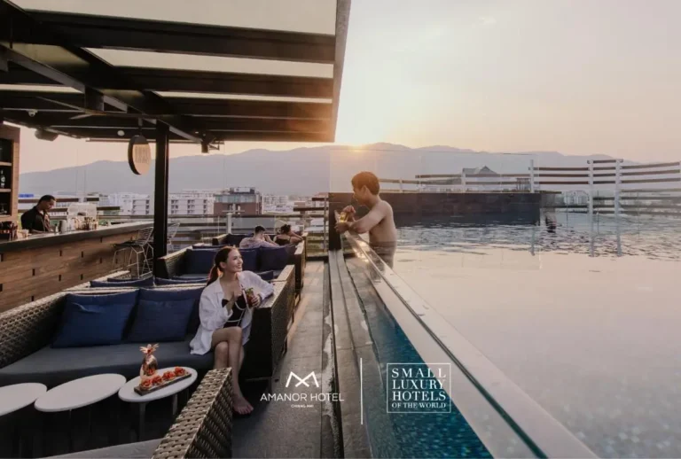 Rooftop Infinity Pool and Bar with City and Mountain Views in Chiang Mai