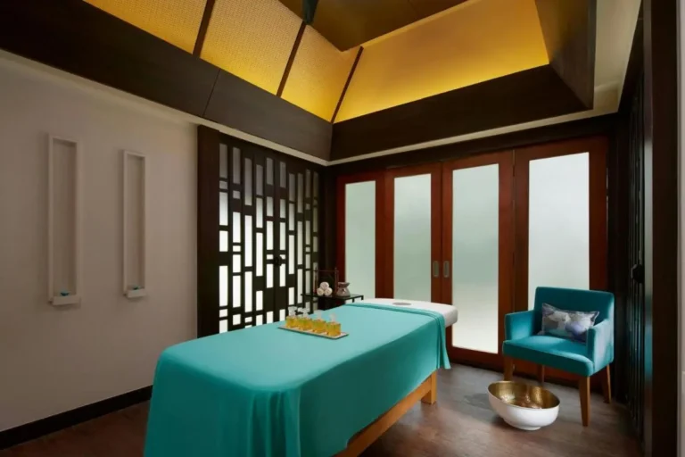 Serene Wellness Room with Massage Table and Tranquil Spa Ambiance at Mai Khao Beach