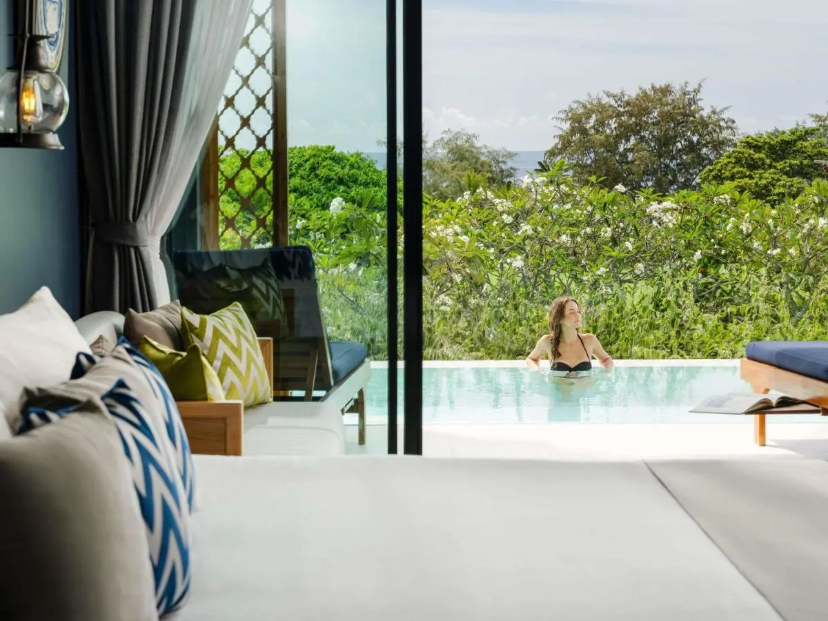 Avista Grande Phuket Karon - MGallery Tranquil Indoor-Outdoor Living Space with Private Pool and Ocean View at Karon Beach Phuket Province